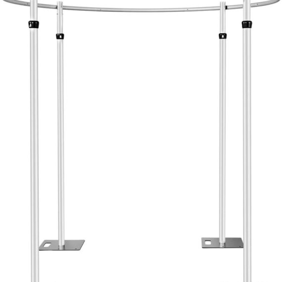 10x10ft Round Backdrop Stand - Adjustable Pipe and Drape