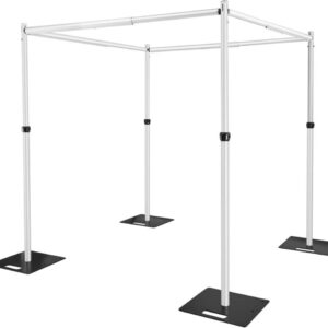 10x10ft Square Backdrop Stand - Adjustable Pipe and Drape