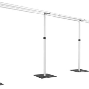 10 x 30ft Wide Double Crossbar Adjustable Pipe and Drape