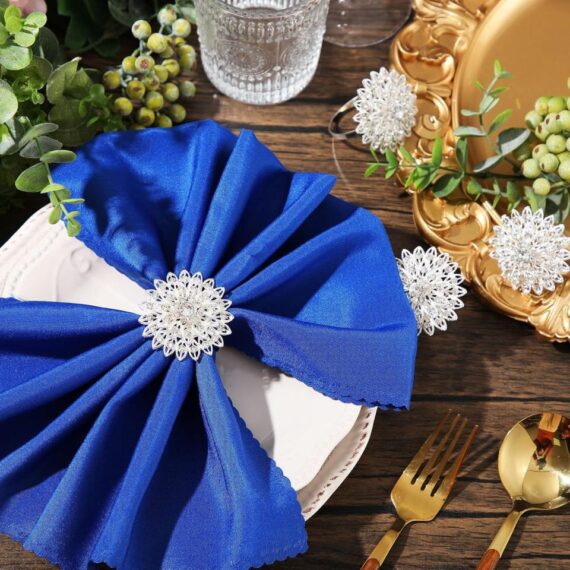 Rhinestone Flower Napkin Ring