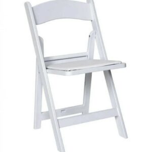 White Resin Folding Ceremony Chairs