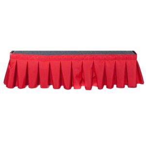 Stage Step Box-Pleated Polyester Skirts