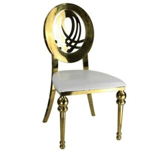 Luxury Golden Stainless Steel Chair